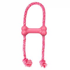 KONG Puppy Goodie Bone w/ Rope Pink