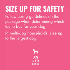 KONG Puppy Goodie Bone w/ Rope Pink